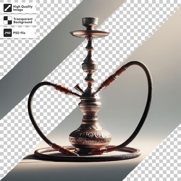 PSD modern design of the hookah on transparent background