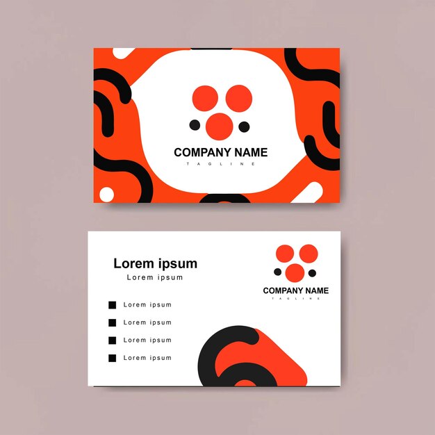 PSD psd modern doublesided business card template