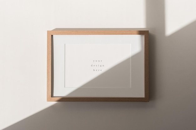 PSD modern hanging frame mockup Living room poster photo frame mockup