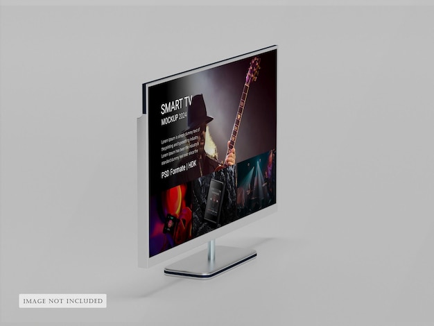 PSD modern Smart TV template mockups