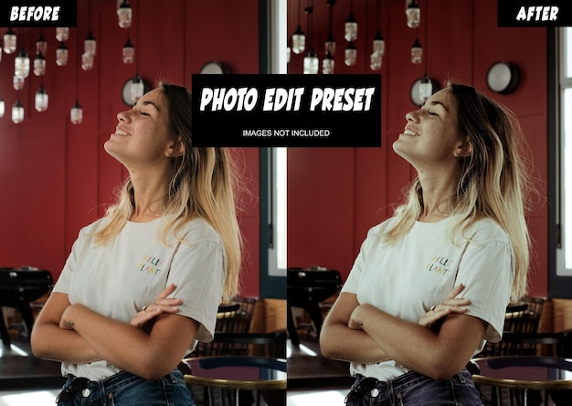 PSD moody photo edit preset filter