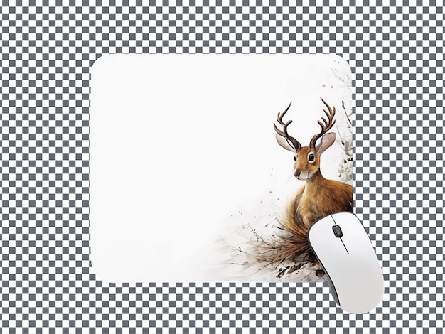 PSD psd mouse pad isolated on transparent background