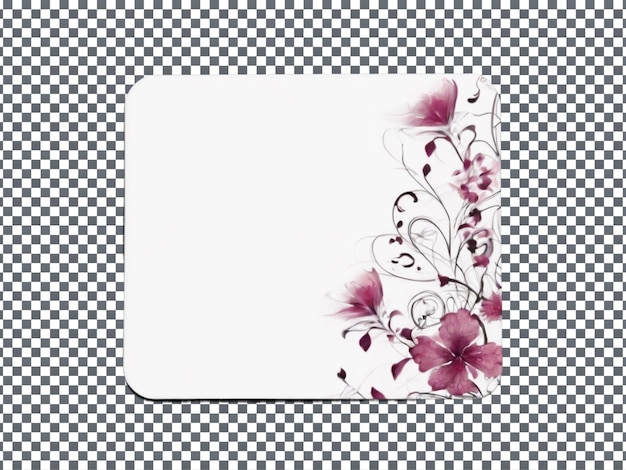 PSD psd mouse pad isolated on transparent background