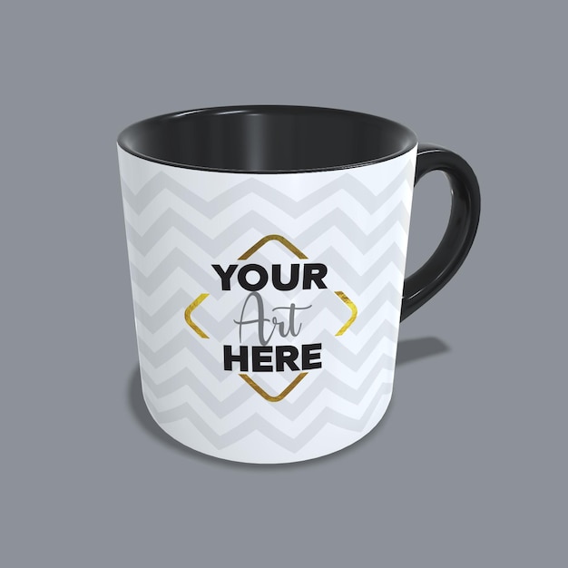 PSD psd mug black mockup