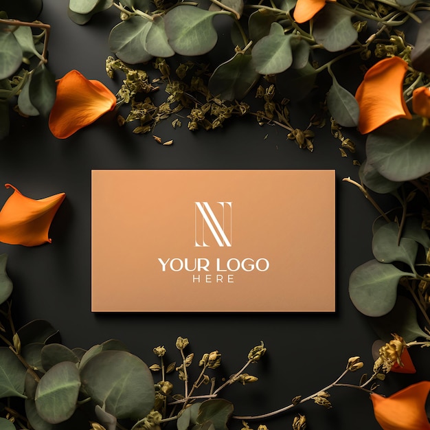 PSD psd name card mockup elevate your business with premium branding excellence