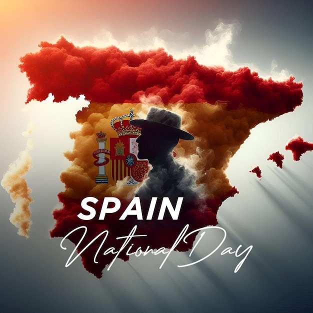 PSD psd national day of spain post template