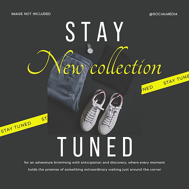 PSD psd new collection soon design for social media and instagram post template