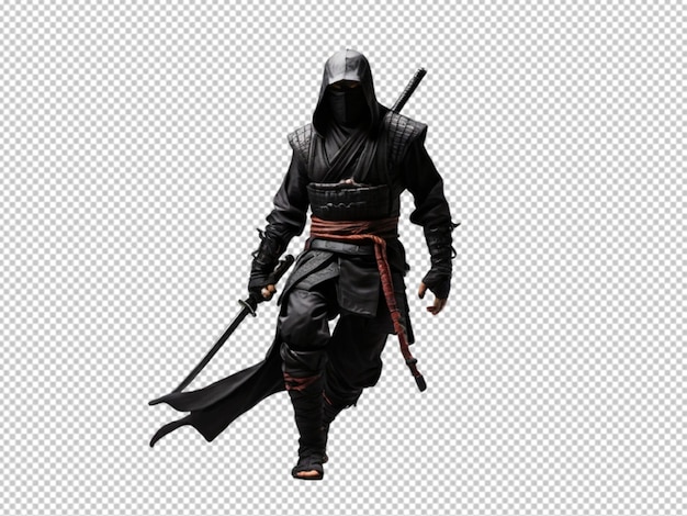 psd of a Ninja suit on transparent background