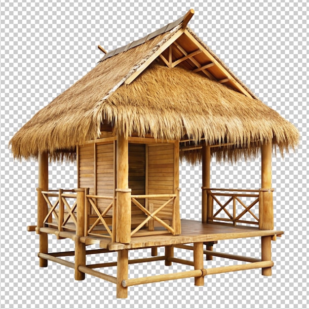 PSD of nipa hut on transparent background