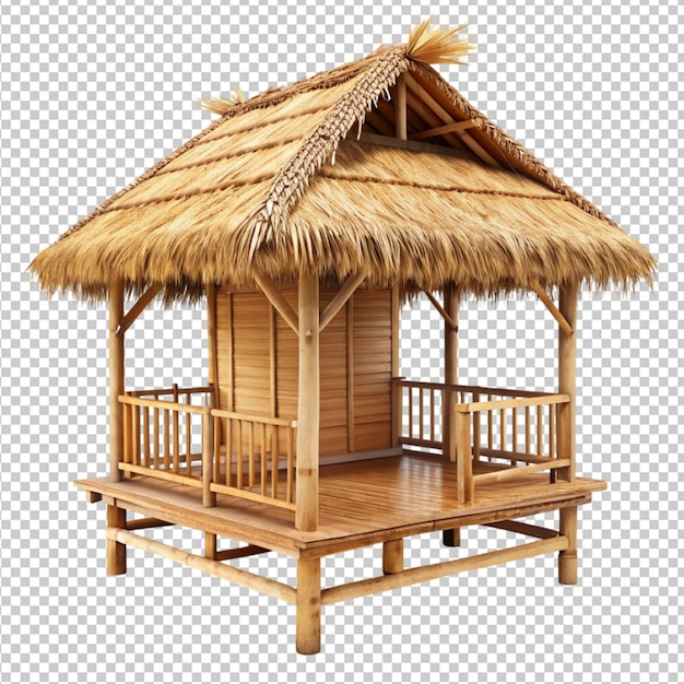 PSD of nipa hut on transparent background