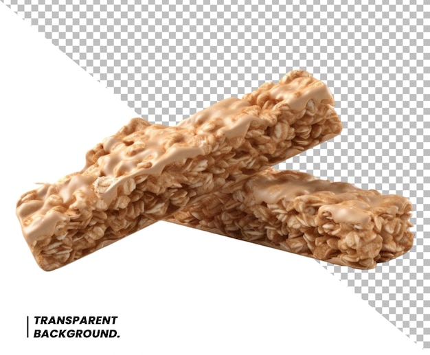 PSD Oat and nut bar isolated