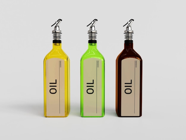 PSD psd oil bottle mockup