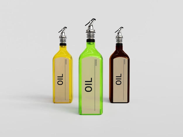 PSD psd oil bottle mockup