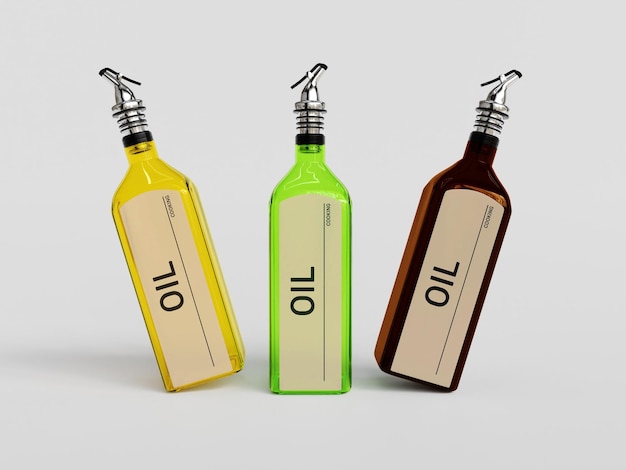 PSD psd oil bottle mockup