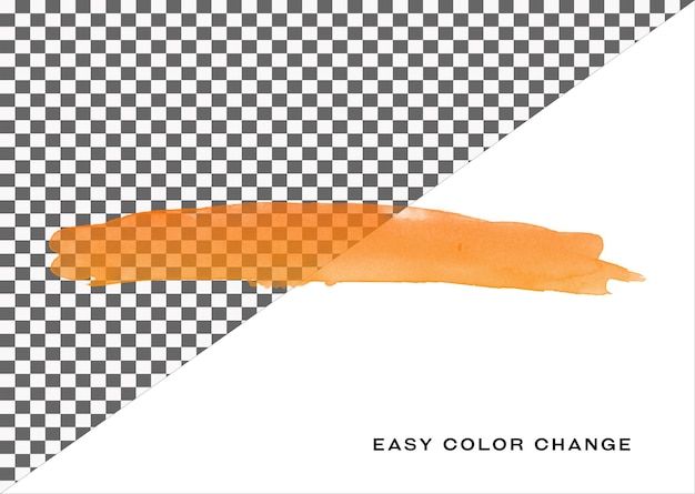 PSD orange watercolor brush paint background