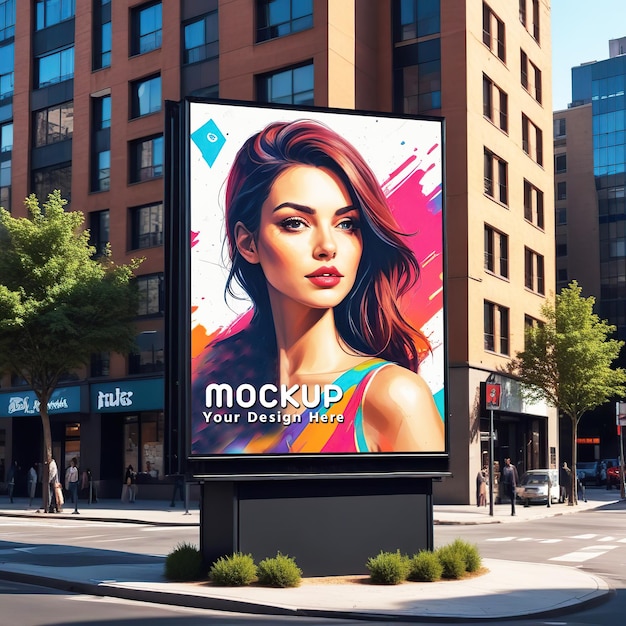 PSD outdoor billboard mockup