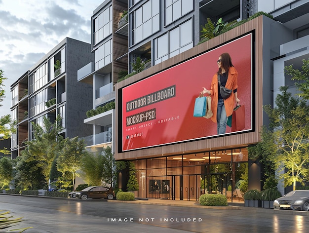 PSD Outdoor billboard mockup