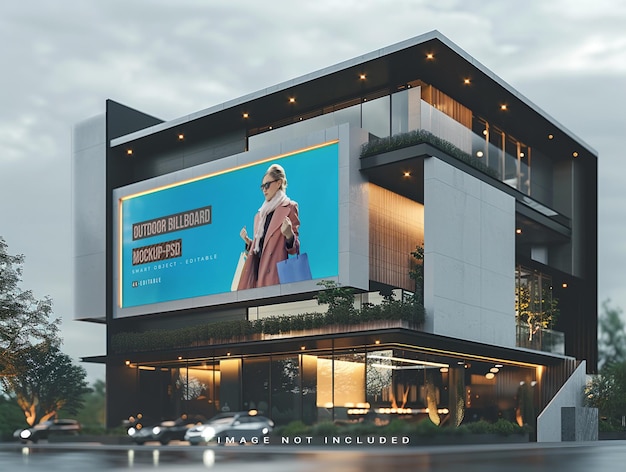 PSD psd outdoor billboard mockup