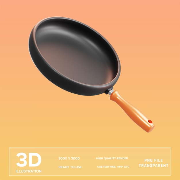 PSD pan 3D Illustration