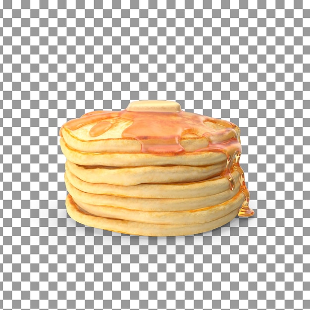 PSD Pancake on isolated and transparent background