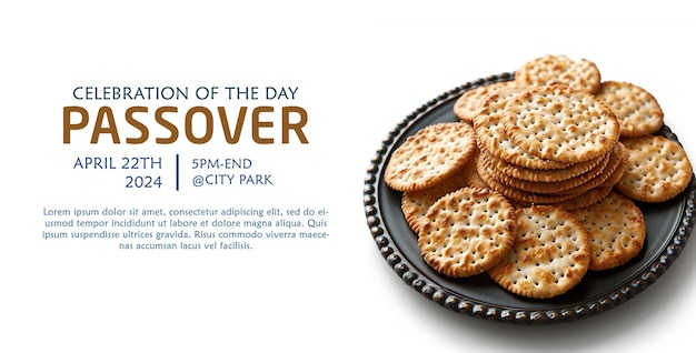 PSD Passover Day Banner Flyer Template