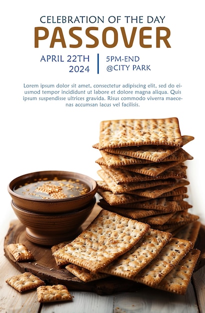 PSD Passover Day Banner Flyer Template