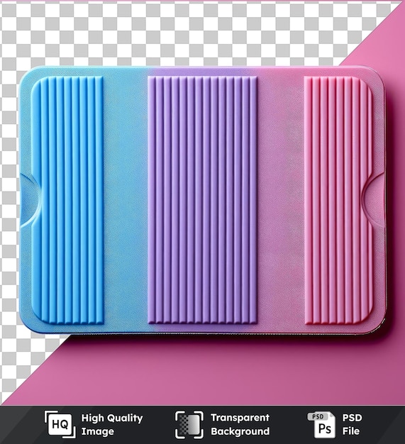 psd picture baking mat pink blue purple and blue on a pink background