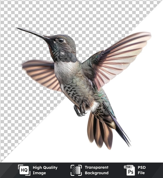 PSD psd picture of a blackchinned hummingbird featuring distinctive black head long beak black eye