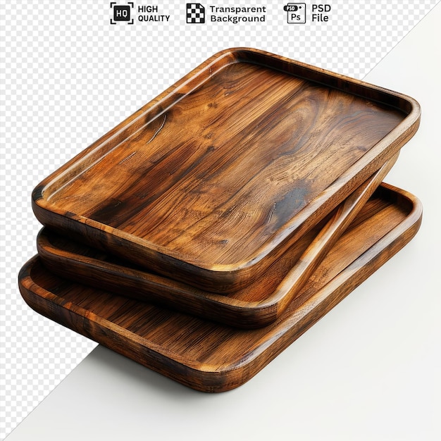 psd picture empty wooden serving trays png psd images png