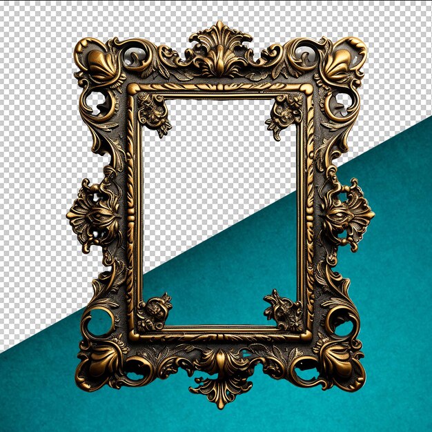 PSD picture frame on transparent background