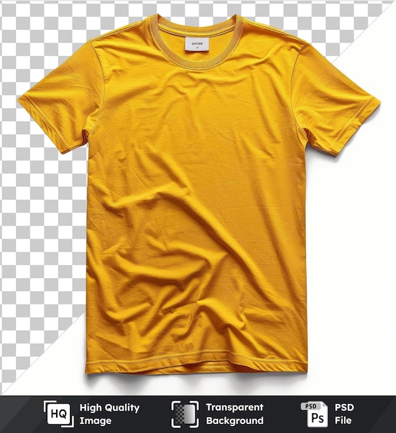 psd picture front view capture a premium t shirt citrine technical materials fabric label