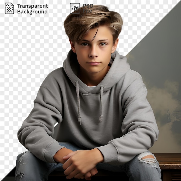 PSD psd picture realistic photographic youth counselors motivational posters featuring a young boy with brown hair and blue jeans holding a hand up to his face with a small ear visible in the