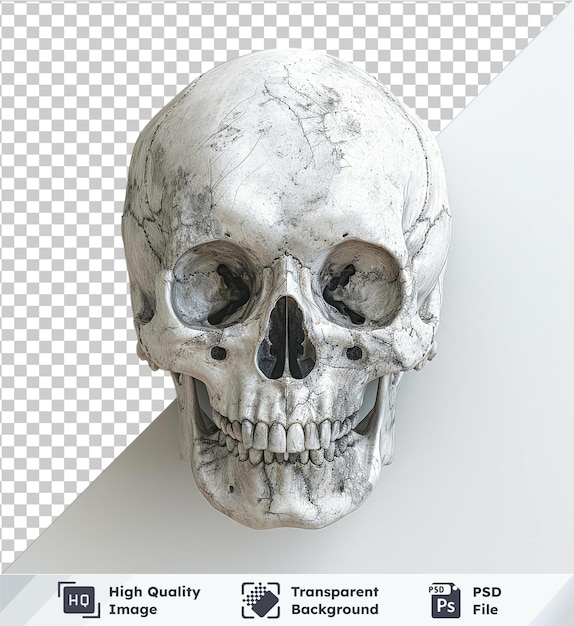 psd picture skull isolated on transparent background no image to provide a caption for