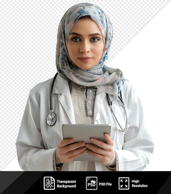 psd picture young female doctor with a tablet in a rehabilitation center png