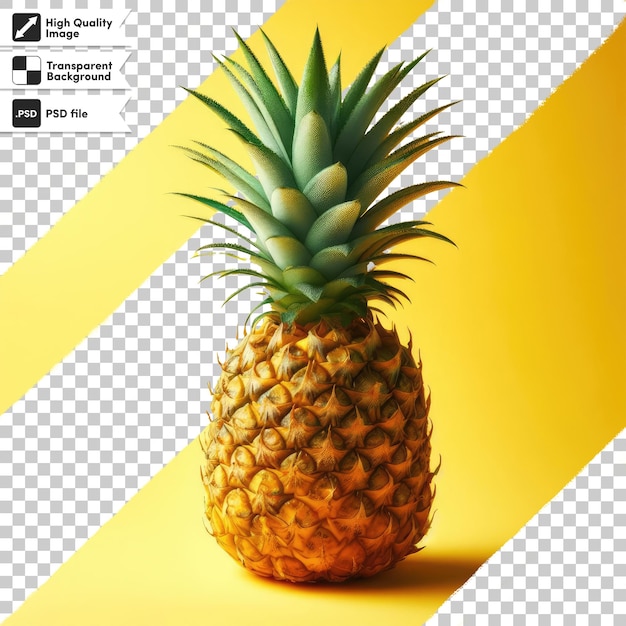 PSD pineapple on transparent background