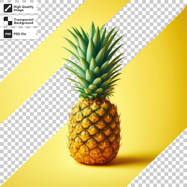 PSD pineapple on transparent background