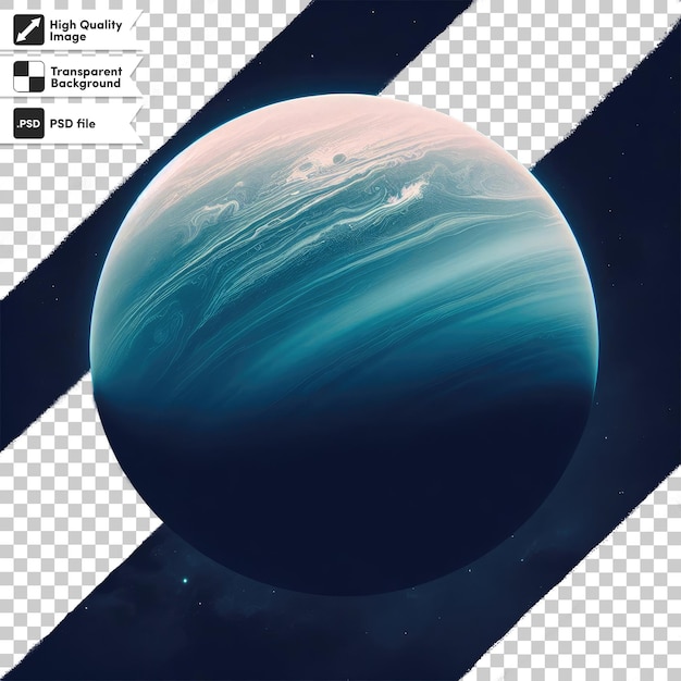 PSD planet on transparent background