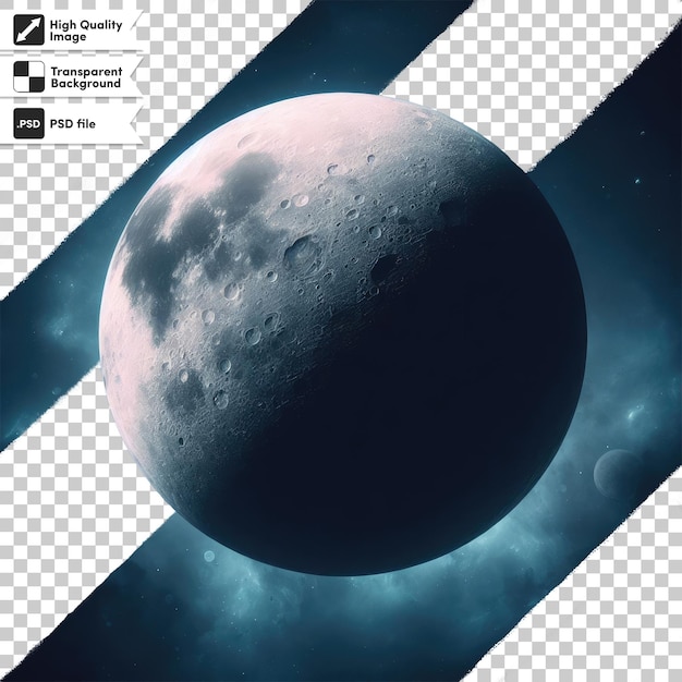 PSD planet on transparent background