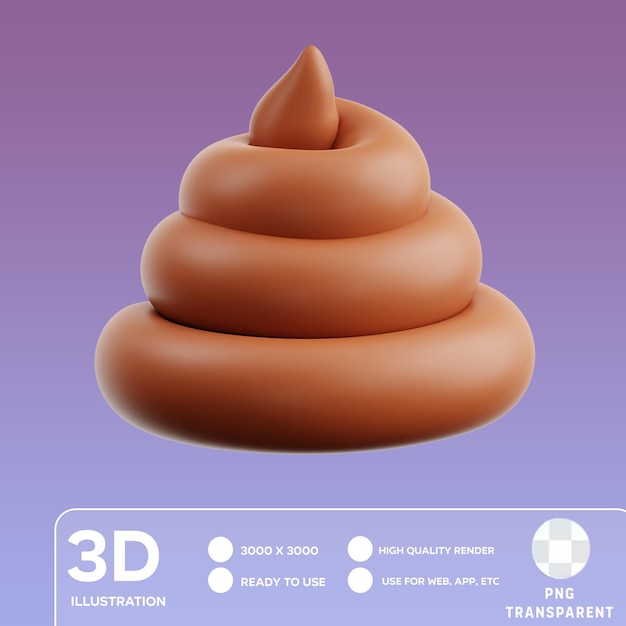 PSD Poop Trap 3D Illustration