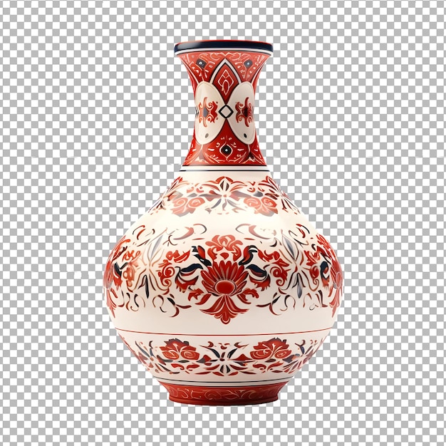 PSD Porcelain vase isolated on transparent background