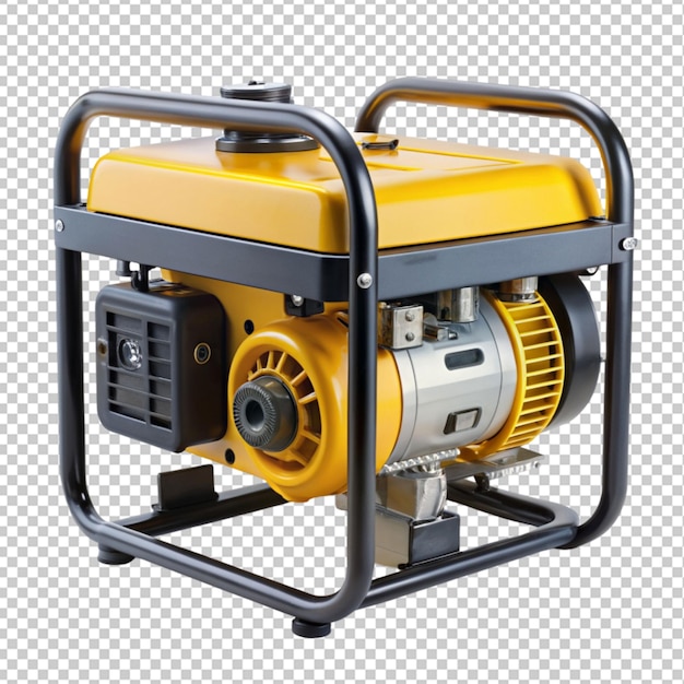 PSD of a portable generator clean on transparent background