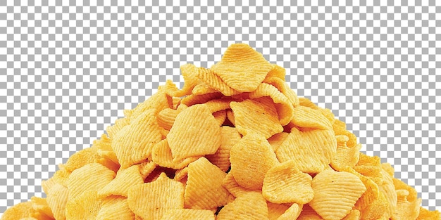 PSD Potato Chips Isolated in Transparent Background