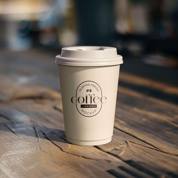 PSD Premium Coffee Cup Mockup