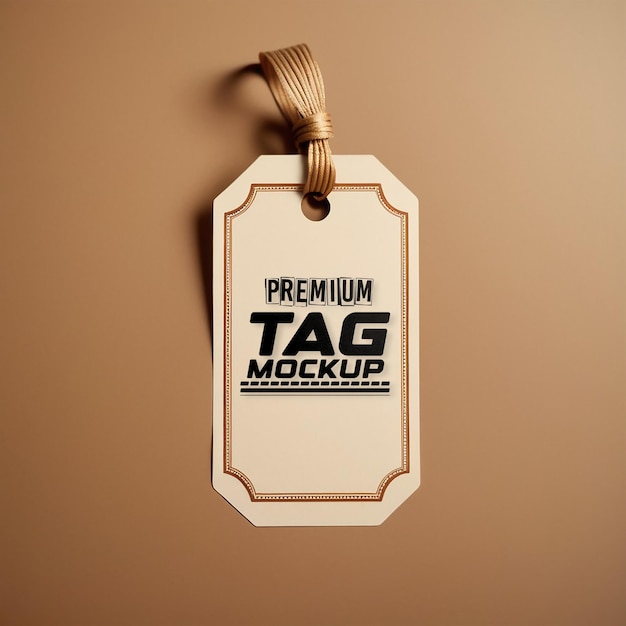 PSD Premium Label Tag Mockup