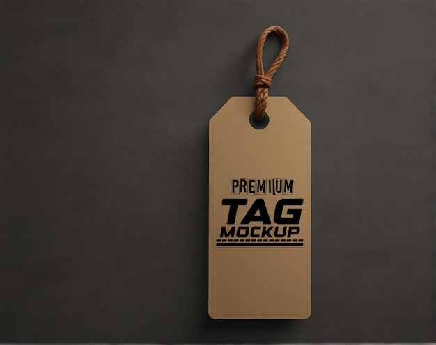 PSD psd premium quality clothing label tag mockup