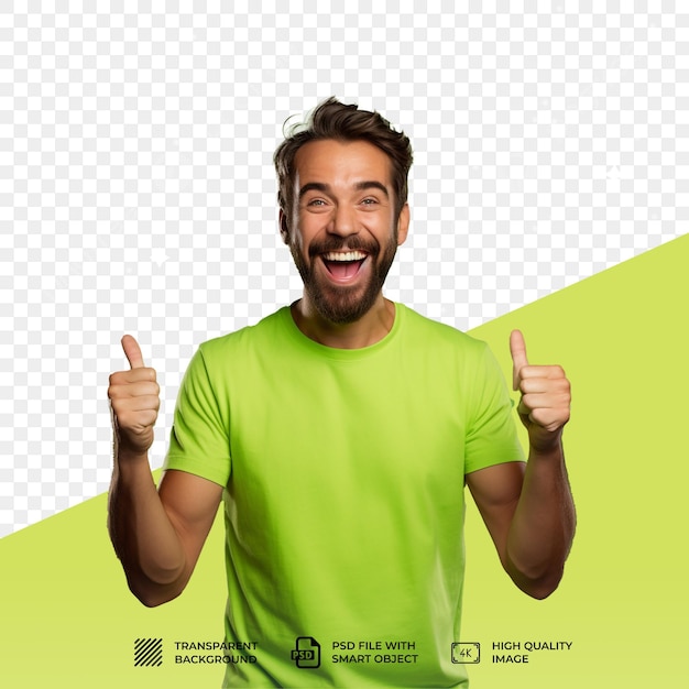 PSD professional men isolated on transparent background