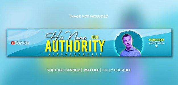 PSD professional youtube banner cover design