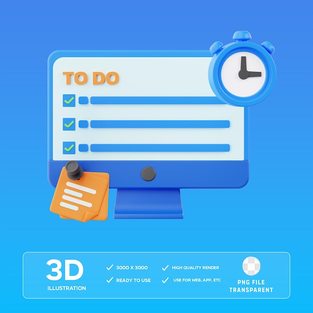 PSD Project task 3D Illustration