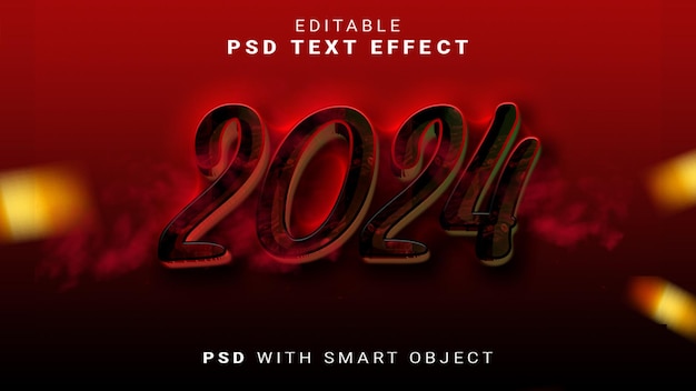 PSD psd 3d 2024 psd text effect style editable