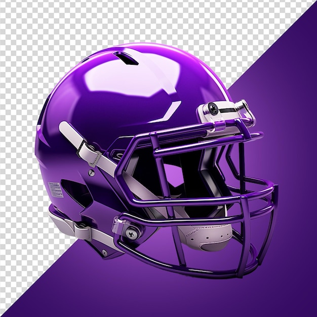 PSD purple color 3d render football helmet mockup